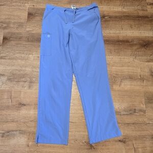 WonderWink Women's Light Blue Scrub Pants Size Large
